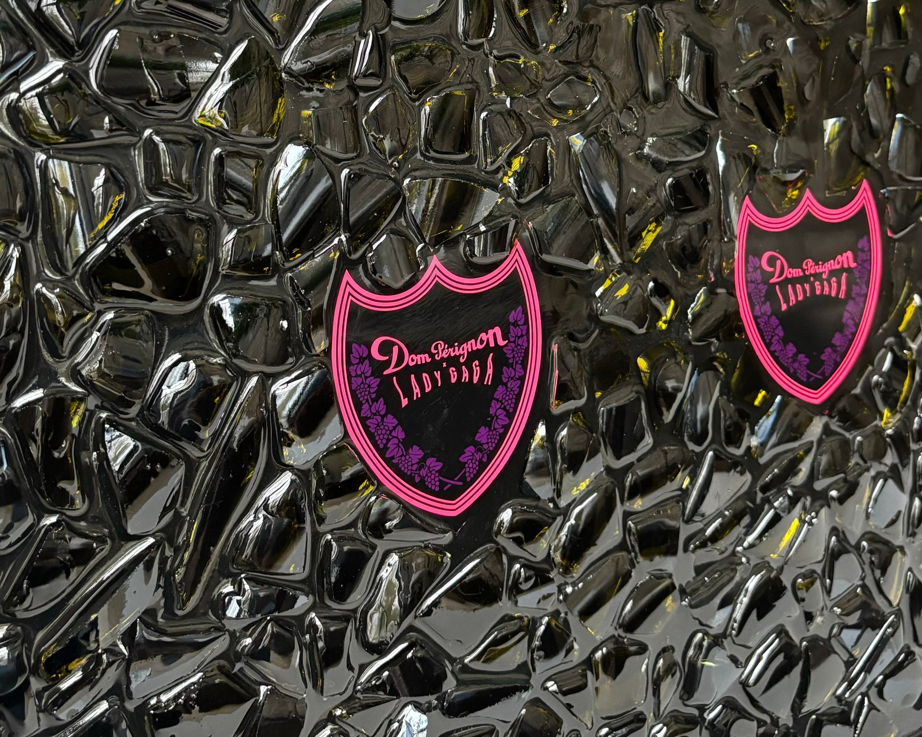 Cadre Triple Dom Pérignon Rosé Lady Gaga Luminous