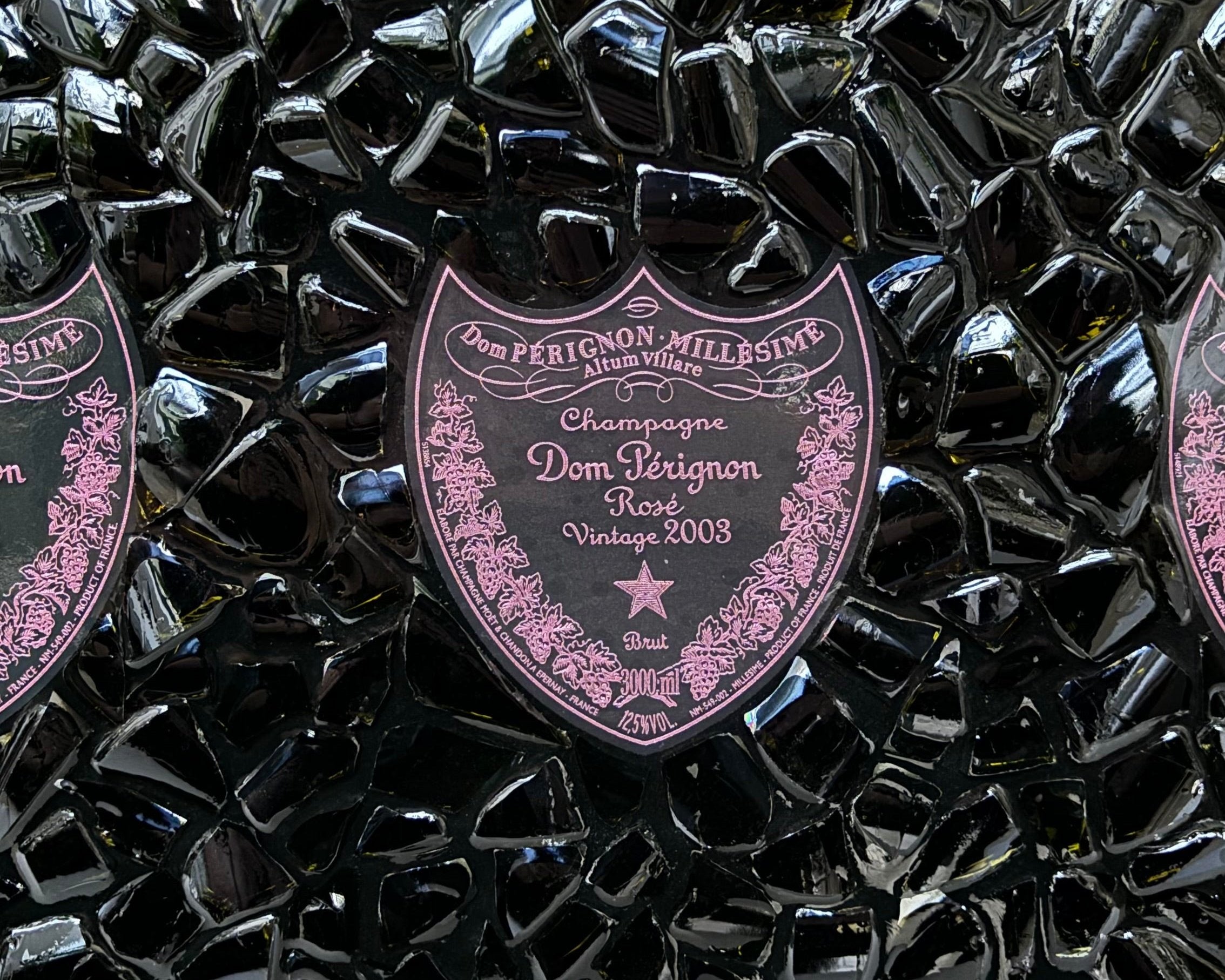Cadre Triple Jéroboam Dom Pérignon Rosé 2002/2003/2004