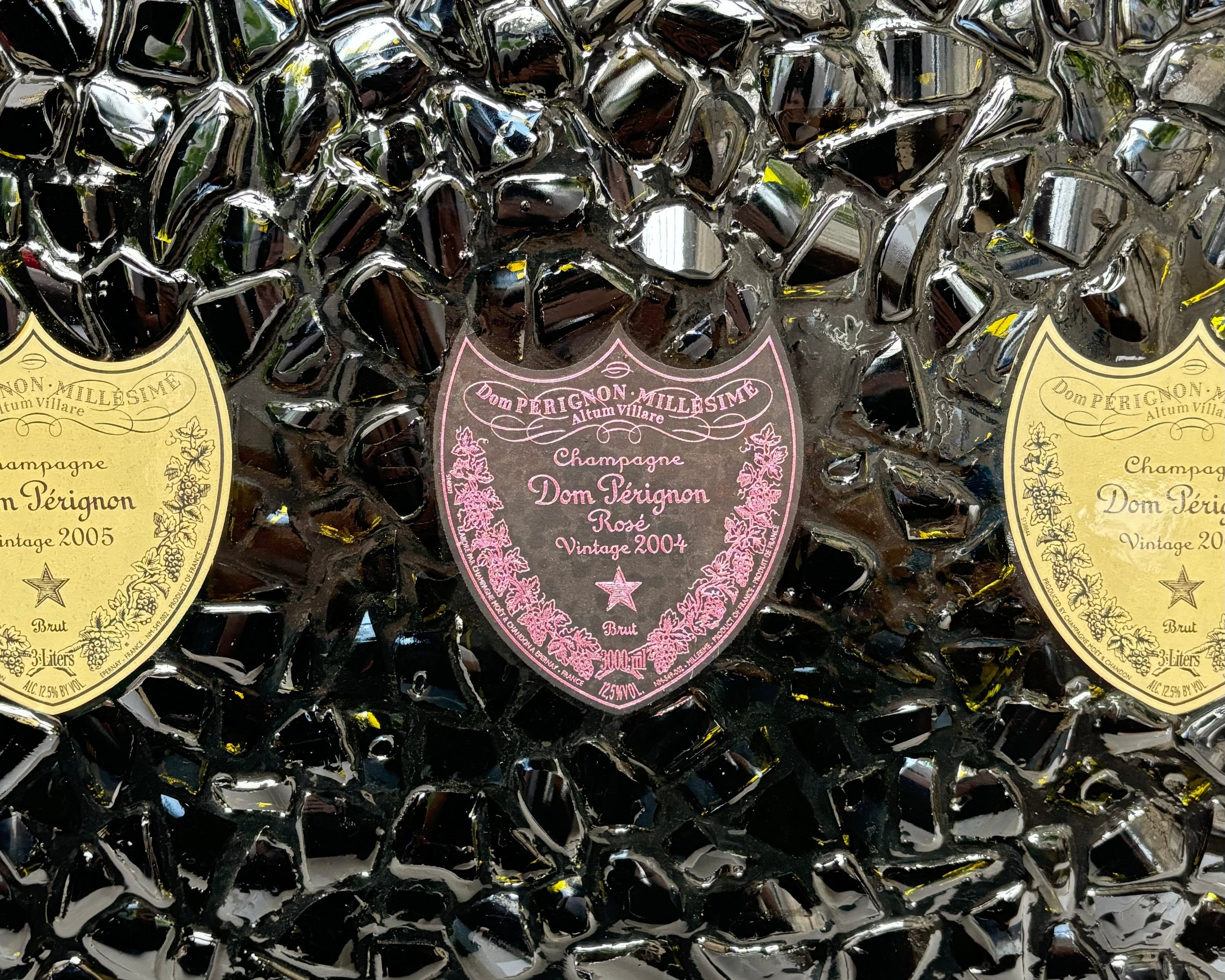 Cadre Triple Jéroboam Dom Pérignon brut 2005 & Rosé 2004