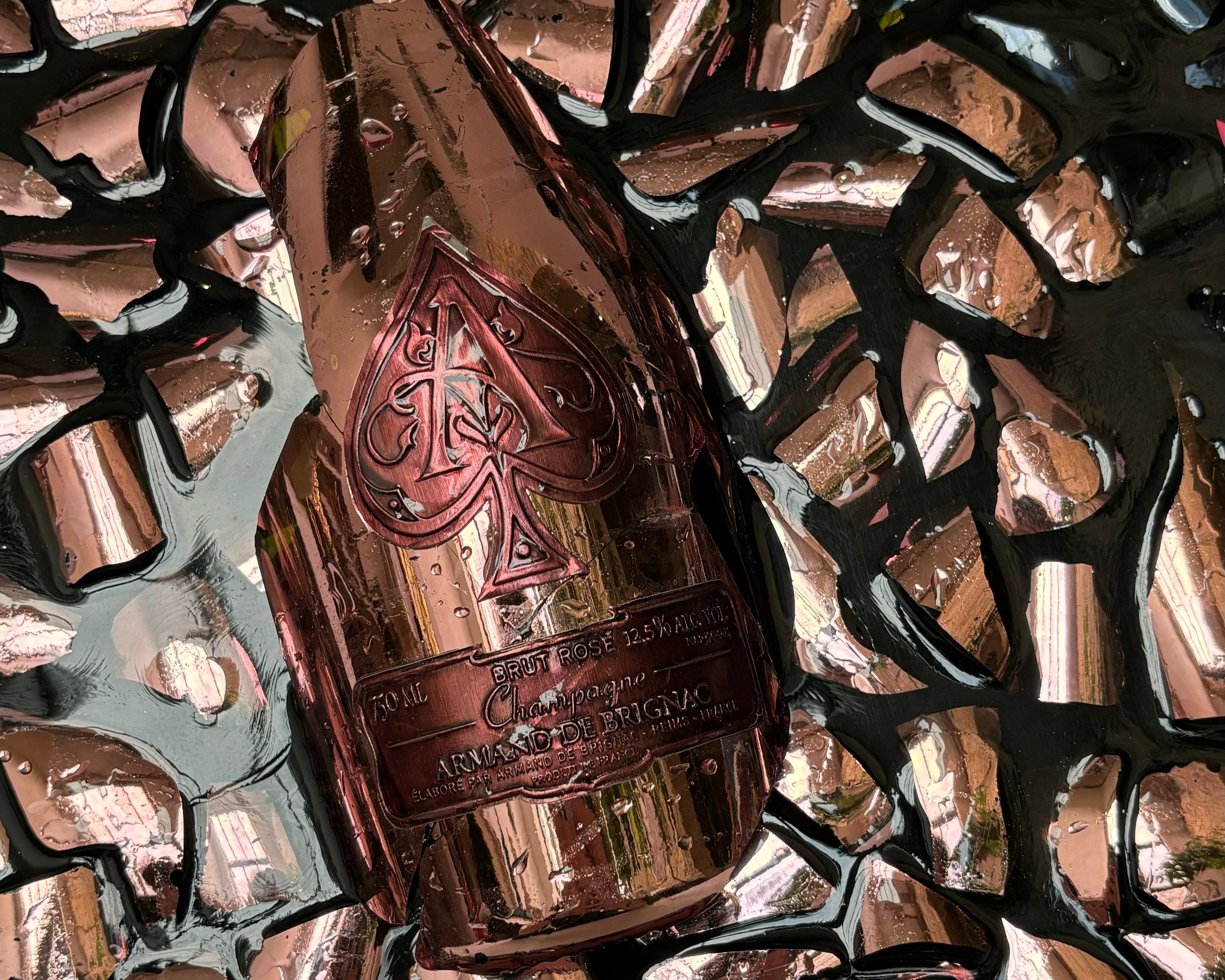Cadre mixte Dom pérignon rosé lady gaga Luminous x Armand de Brignac rosé