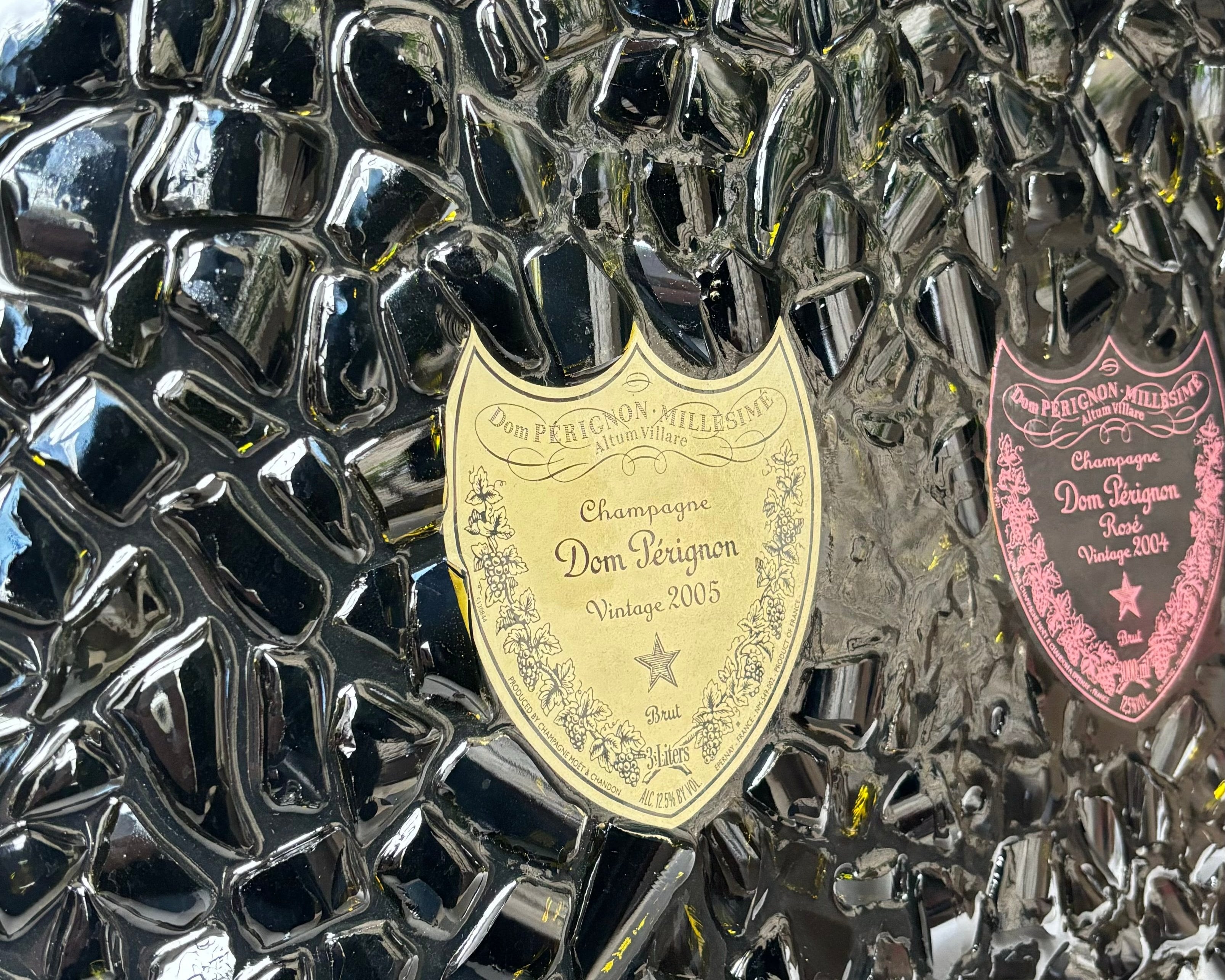 Cadre Triple Jéroboam Dom Pérignon brut 2005 & Rosé 2004
